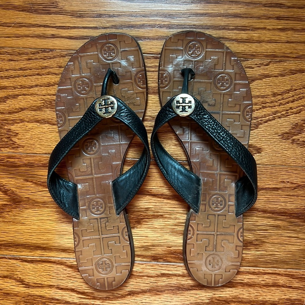 Tory Burch Leather Sandals Flip Flops